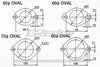GReddy 11000301 60mm Exhaust Oval Gasket