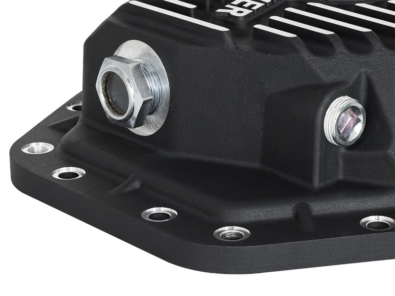AFE 46-70352 Pro Ser Rear Diff Cover Black w/Mach Fins 2017 fits Ford Diesel Tr