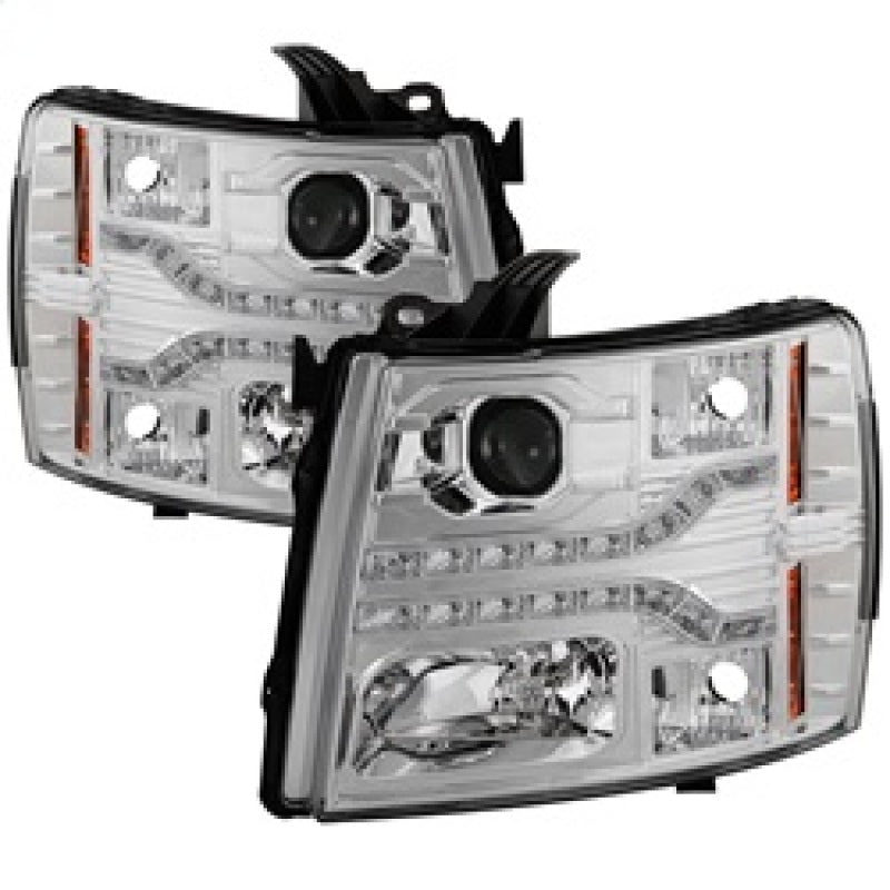 Spyder 5083586 fits Chevy 07-13 Silverado 1500 V2 Projector Headlights - LED DR