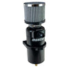 Moroso 85410 Single Inlet -8AN Billet Breather Tank Catch Can - Black