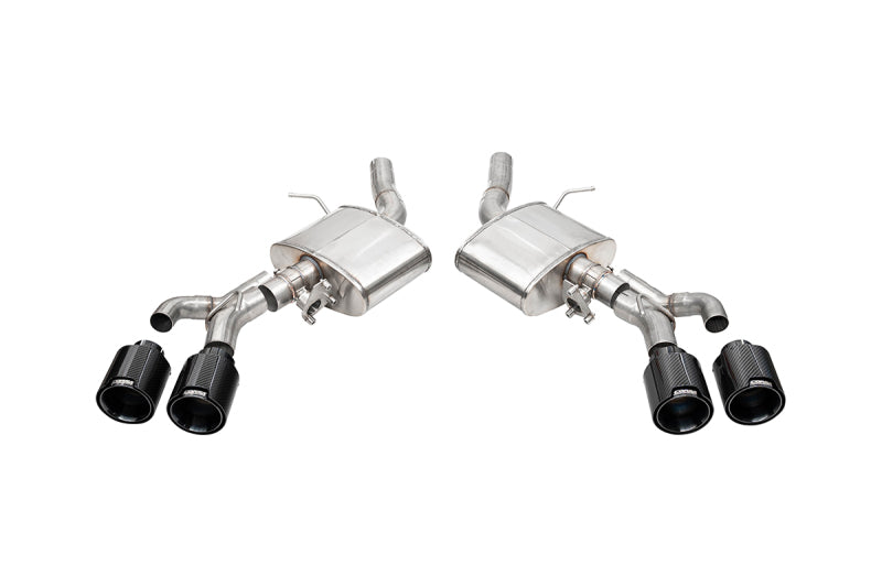 CORSA Performance 21319CFBLK Corsa 22-25 fits Cadillac CT4 V Blackwing 3in Active Valve Axle-Back - 4.5in Carbon Fiber Black Tip