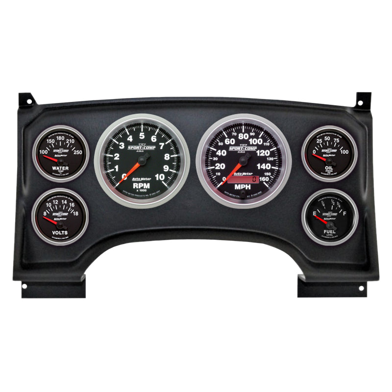 AutoMeter 2933-12 Autometer Sport-Comp II Direct Fit Dash Kit 94-97 fits Chevy S10 Truck (2 x 3-3/8in. / 4 x 2-1/16in.)