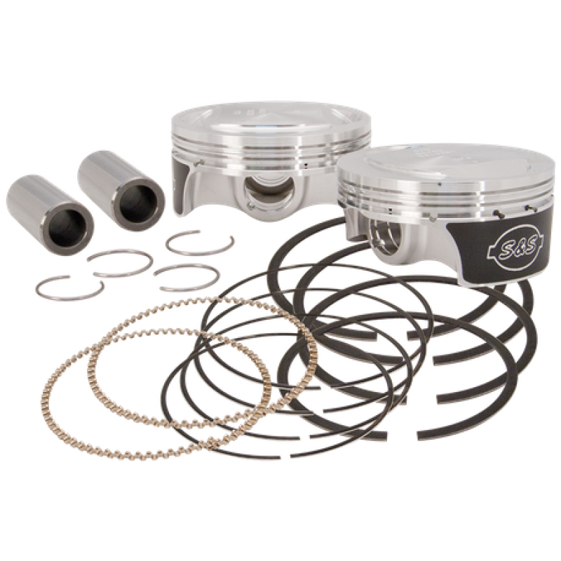 S&S 106-0432 Cycle 2007+ BT 3-7/8in x 4-3/8in Piston Set - Standard