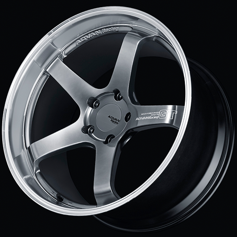 Advan YAQ1M60PMPB GT for fits Porsche 21x11.0 / +60 Off / 5x130 / 71.8mm Bore / Machining and Hyper Platinum Black
