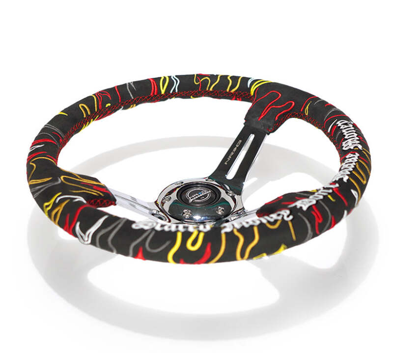 NRG RST-018CH-RLB RST-018CH-RLB Reinforced Steering Wheel R Litteral Sig 3in