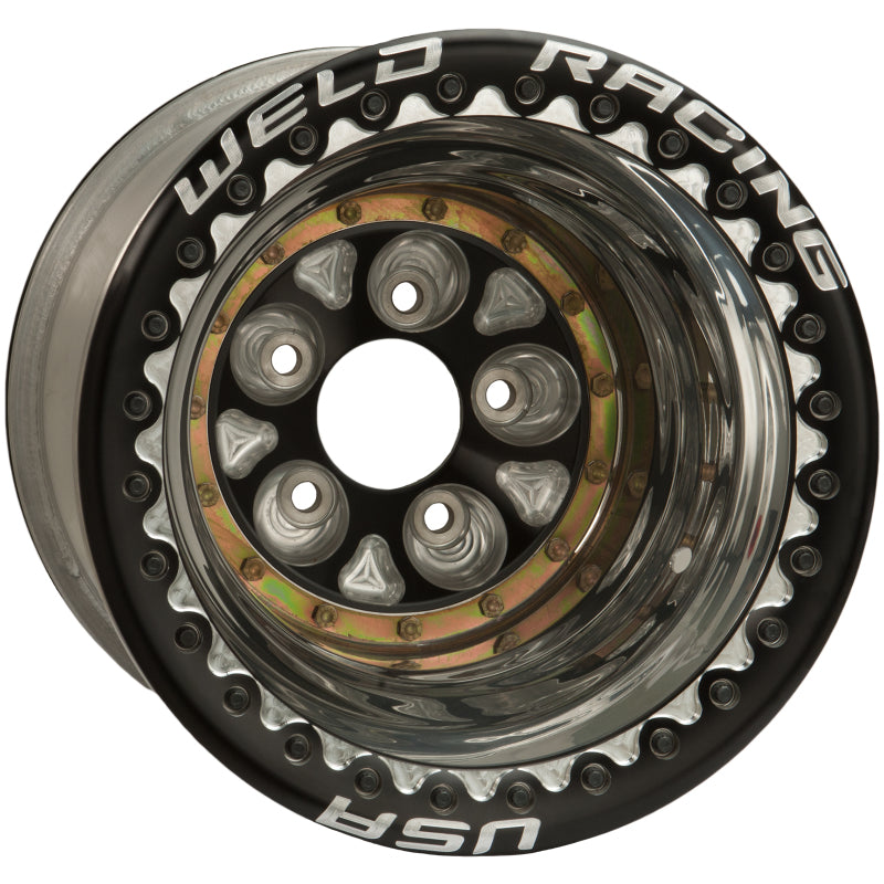 Weld 87B-616418UB Magnum Pro 16x16 / 5x5 BP / 4in. BS Black/Polished Wheel - Ul