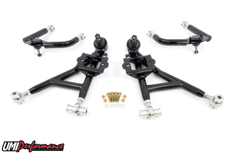 UMI Performance 230010-B 93-02 fits GM F-Body Front A-Arm Kit Adjustable Drag