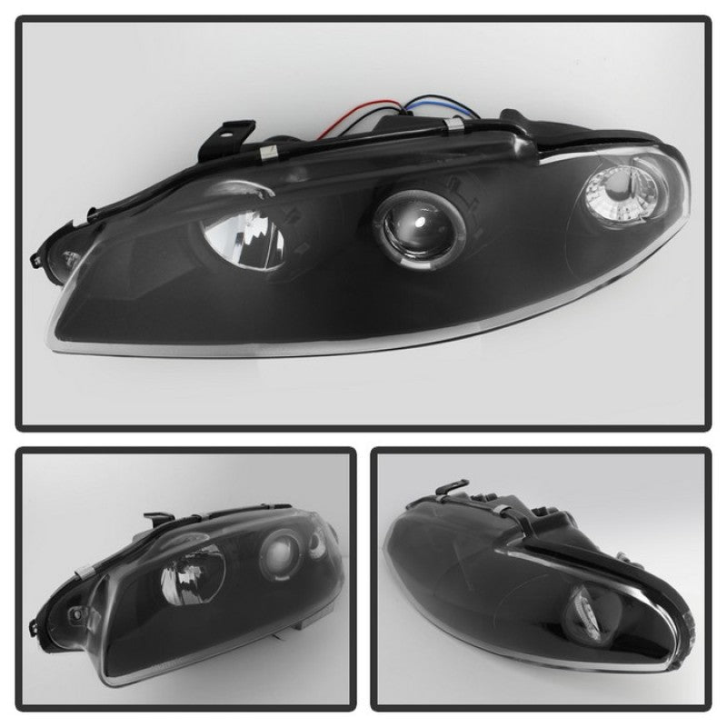 Spyder 5011473 fits Mitsubishi 97-99 Eclipse Projector Headlights LED Halo Blac