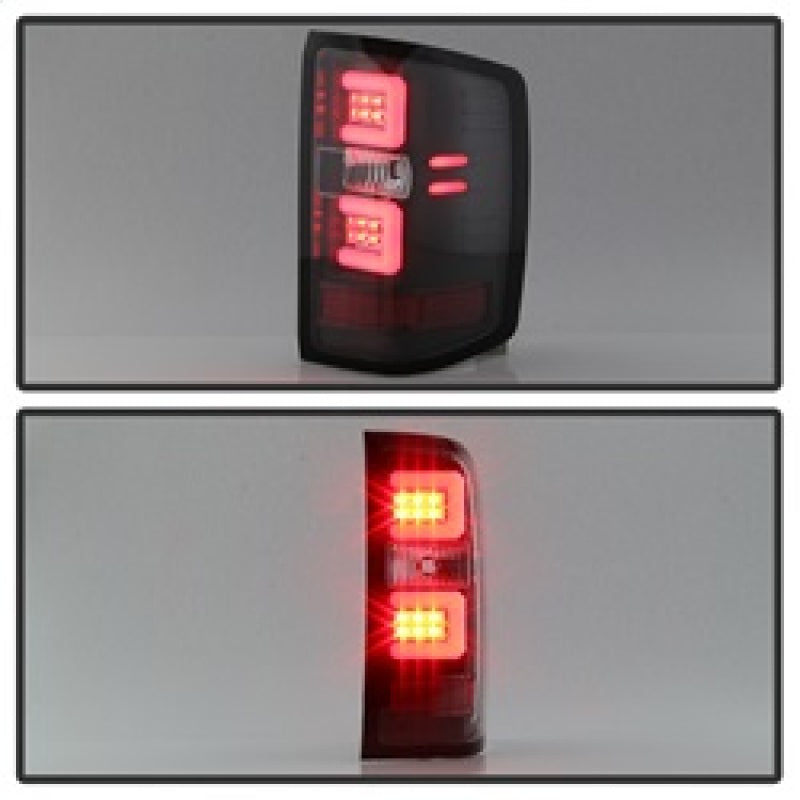 Spyder 5083722 fits Chevy 16-20 Silverado 2017 Light Bar LED Tail Lights - Blac
