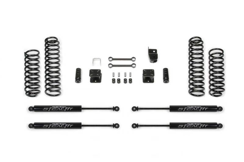 Fabtech K4047M fits Jeep 07-18 JK 4WD 2-Door 3in Sport System w/Stealth Shocks