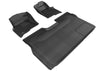 3D MAXpider 2016-2020 fits Honda Pilot 7-Passenger Kagu 3rd Row Floormats - Bla