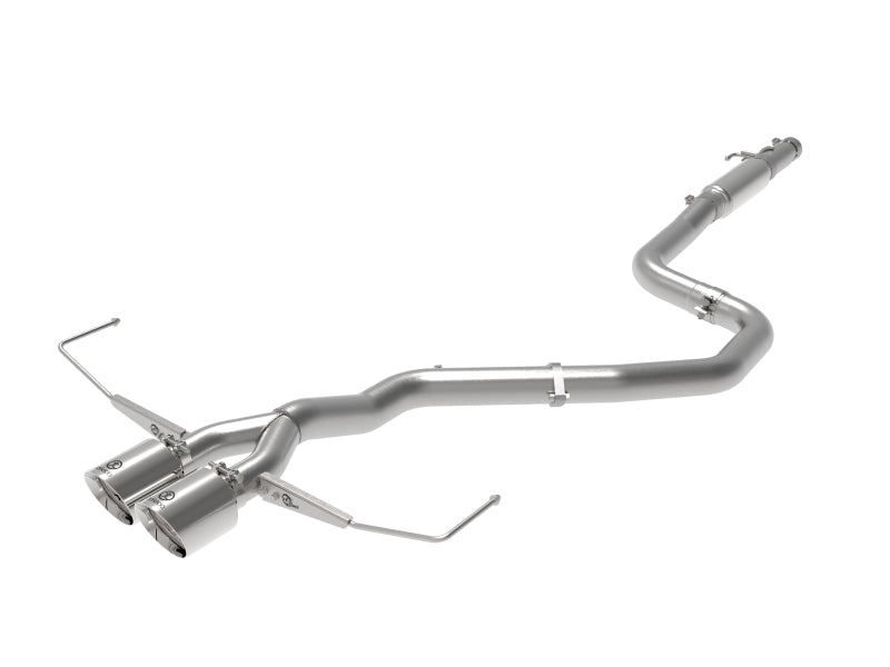 AFE 49-37011-P Exhaust Cat-Back 19-20 fits Hyundai Veloster 304SS Polished Dua