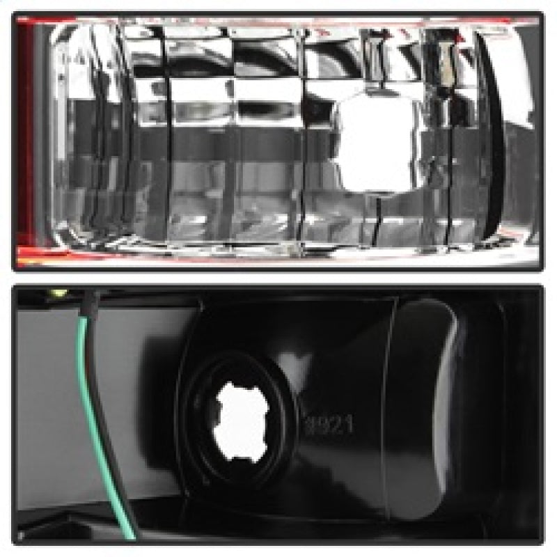 Spyder 5084224 fits Ford 09-14 F150 V2 Light Bar LED Tail Lights - Red Clear (A