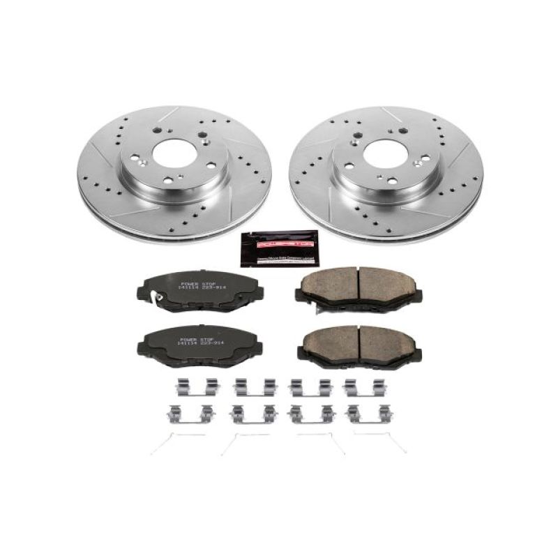 PowerStop K6490 2013 fits Acura ILX Front Z23 Evolution Sport Brake Kit