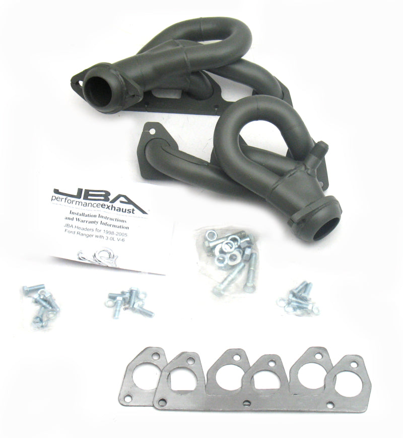 JBA 1647SJT fits Ford 98-01 Ranger 3.0L V6 w/EGR 1-1/2in Primary Ti Ctd Cat4Ward Header