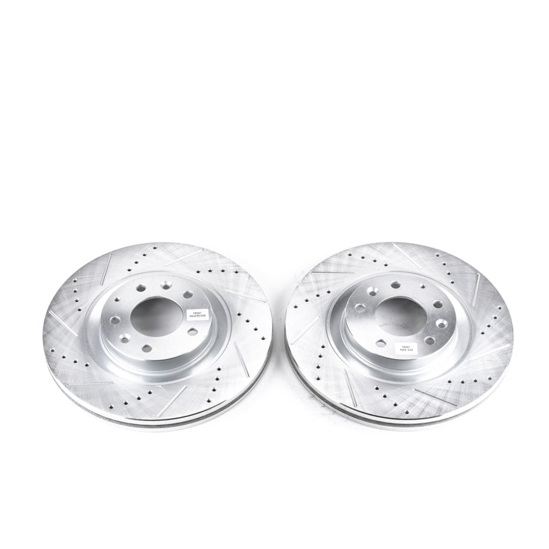 PowerStop fits Mazda 07-15 CX-9 Front Evolution Drilled & Slotted Rotors - Pair