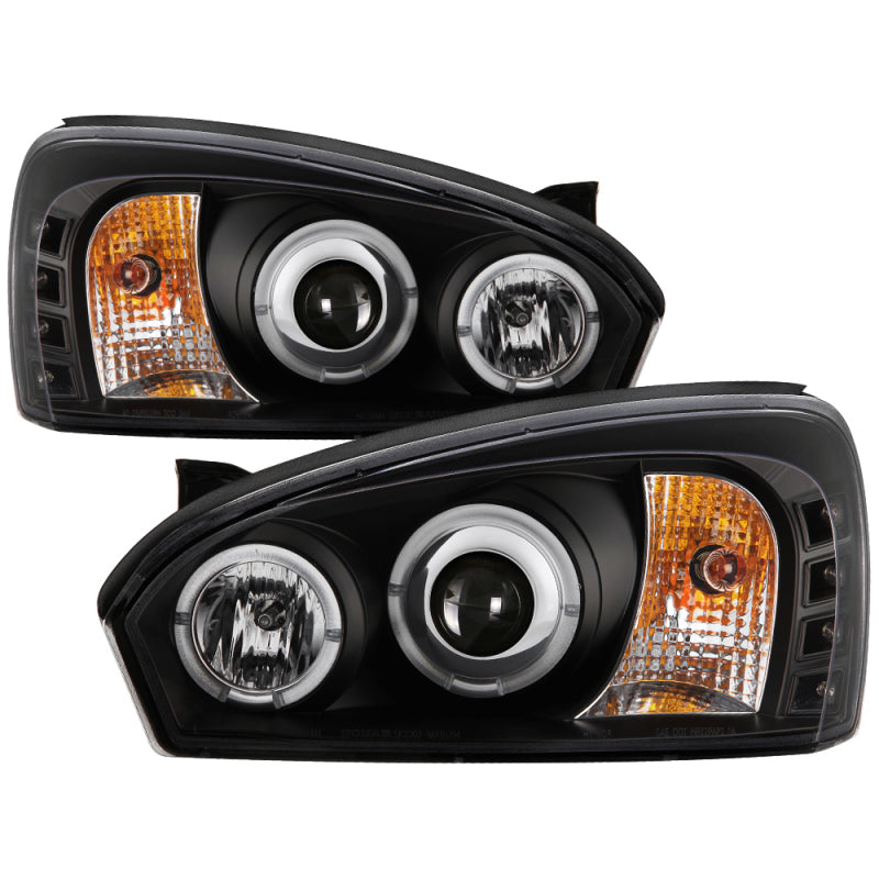 Spyder 5042675 fits Chevy 04-07 Malibu Projector Headlights LED Halo LED Black