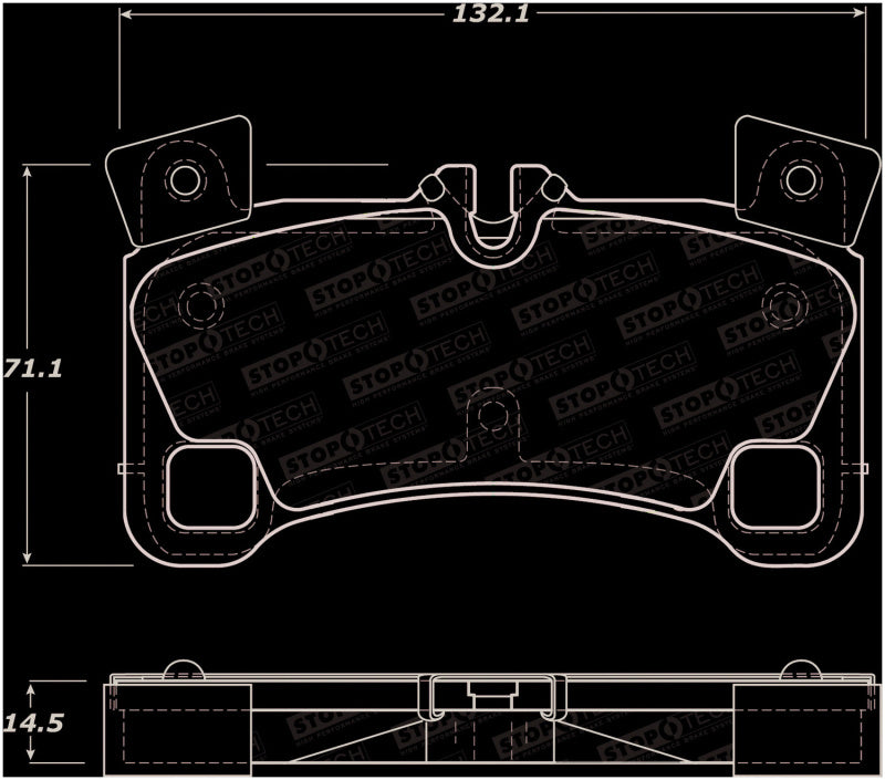 Stoptech 308.135 Street Brake Pads - Front