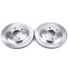 PowerStop fits Infiniti 04-05 QX56 Front Evolution Drilled & Slotted Rotors -