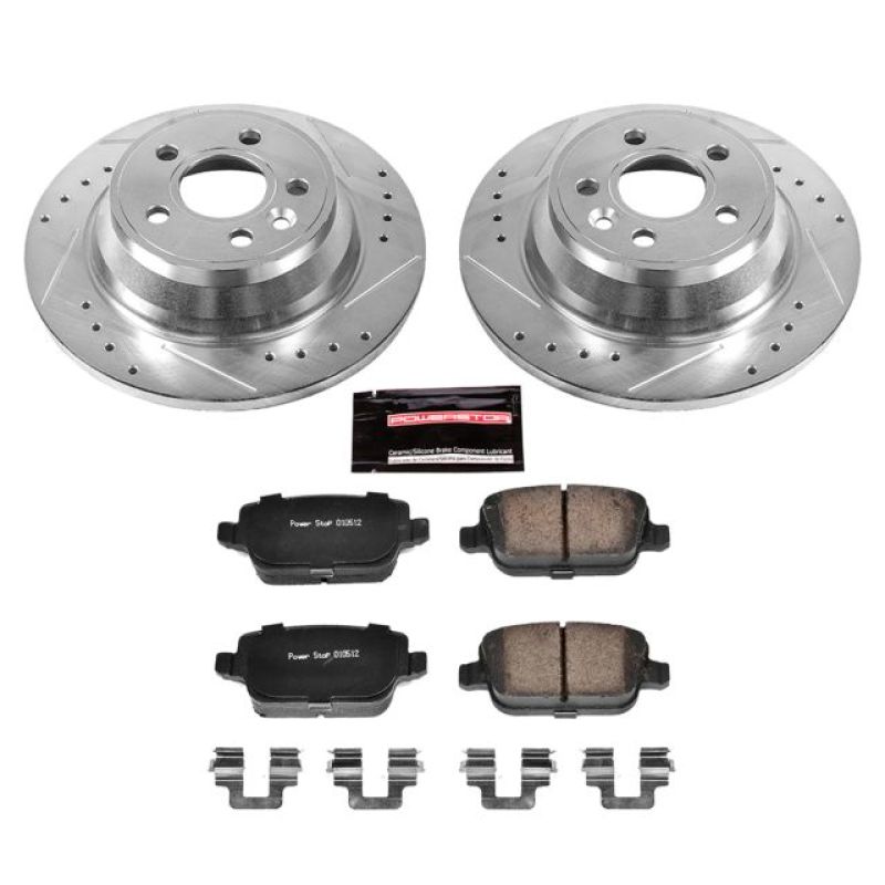 PowerStop K5341 fits Volvo 07-11 S80 Rear Z23 Evolution Sport Brake Kit
