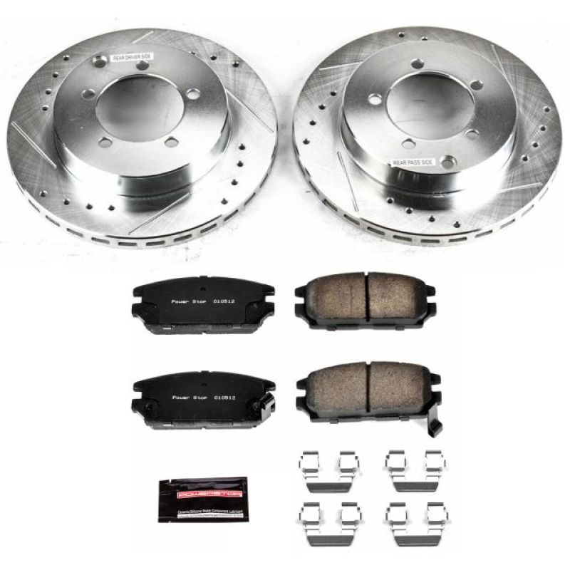 PowerStop K808 fits Dodge 91-93 Stealth Rear Z23 Evolution Sport Brake Kit