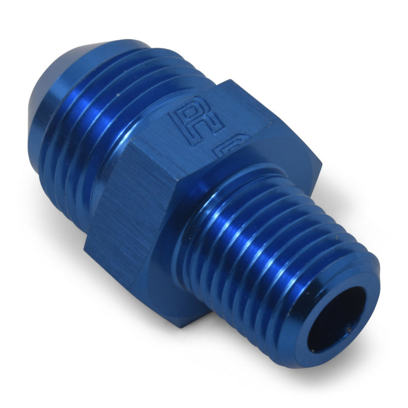 Russell 660468 Performance -6 AN to 3/8in NPT Straight Flare to Pipe (Blue) (25 pcs.)