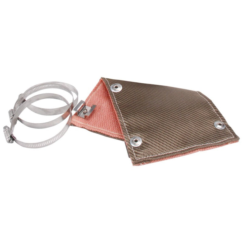 DEI 10450 Pipe Shield w/Stainless Steel Clamps - 6in x 12in - Titanium
