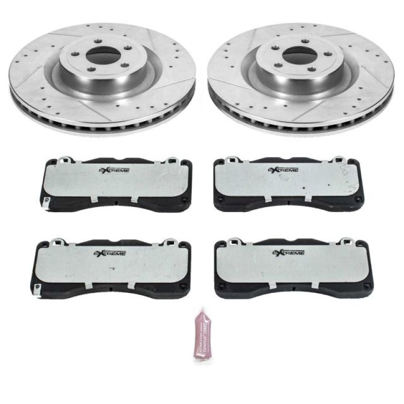 PowerStop K6811-26 Power Stop 15-22 fits Ford Mustang Front Z26 Street Brake Kit