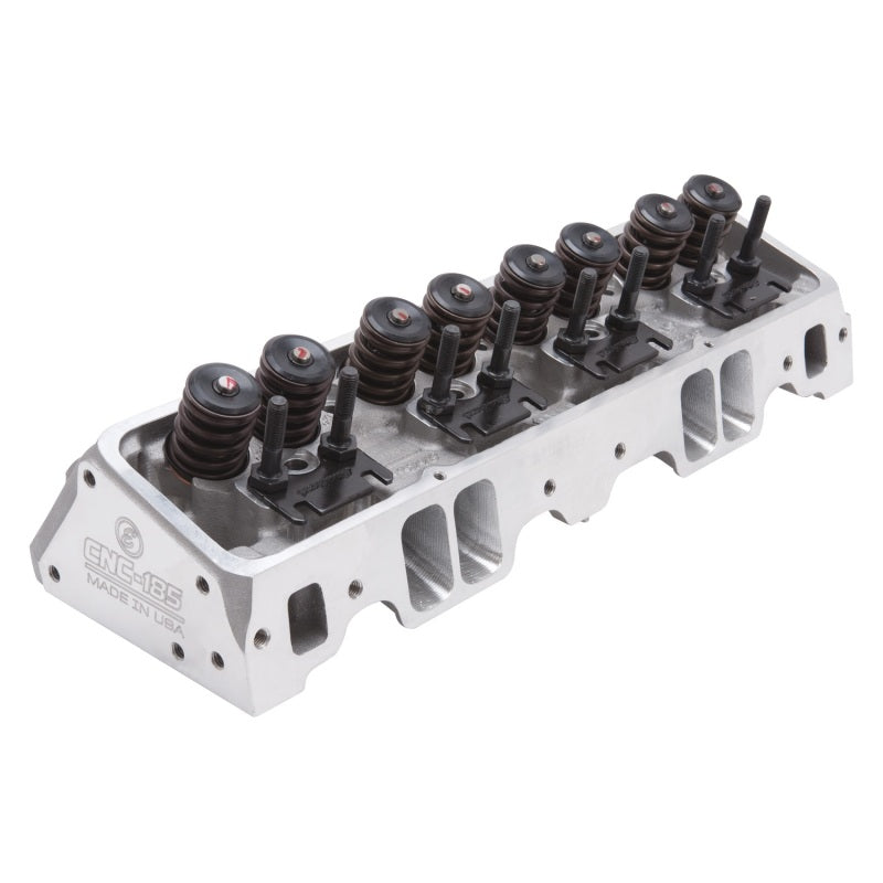 Edelbrock 79895 Cylinder Head fits SBC E-Cnc 185 64cc Straight Plug for Hydraulic Roller Cam Complete