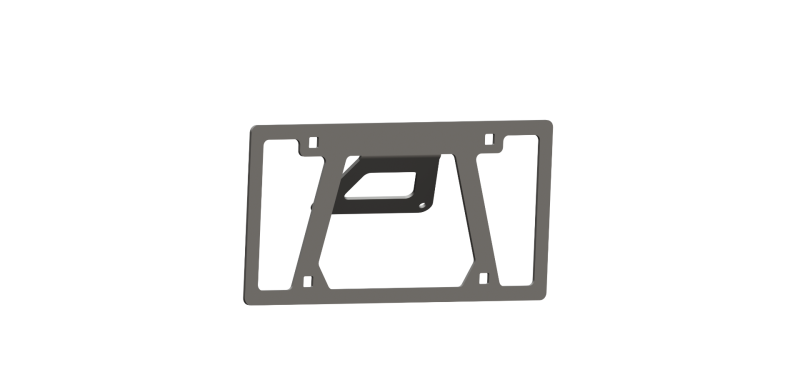 Road Armor LPB-iD Universal Front License Plate Mount- Tex Blk