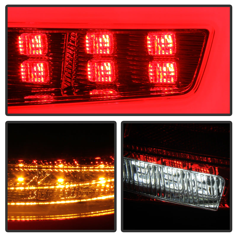 Spyder 5087973 fits Subaru 08-11 Impreza WRX 4DR LED Tail Lights - Red Clear AL