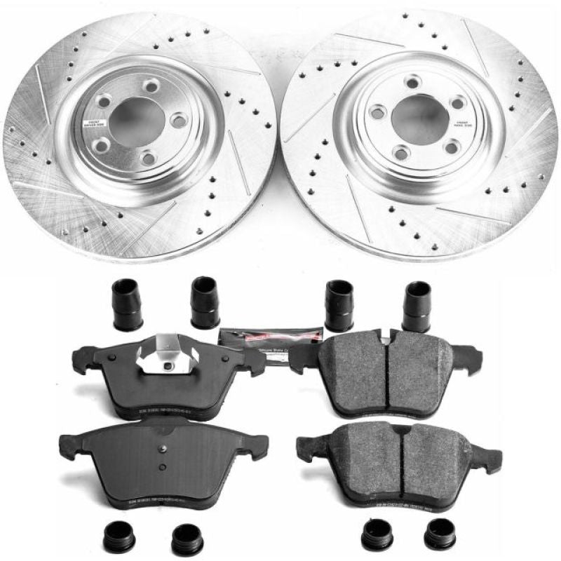 PowerStop K5638 fits Jaguar 07-08 S-Type Front Z23 Evolution Sport Brake Kit
