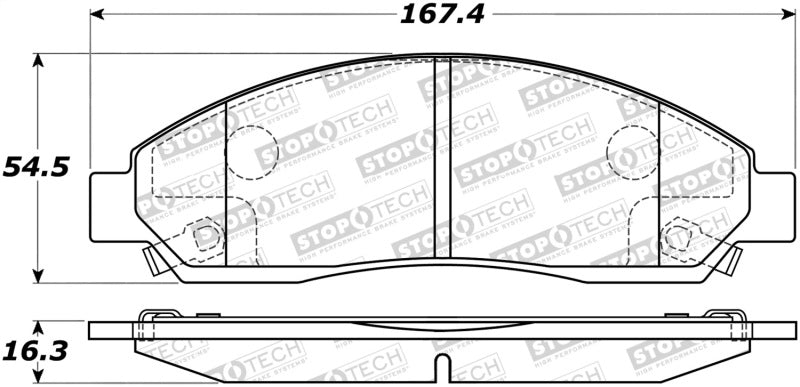 Stoptech 308.1039 Street Brake Pads