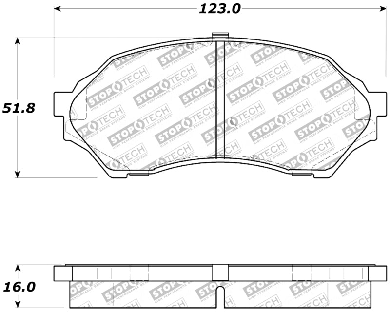 Stoptech 309.0798 Performance Brake Pads