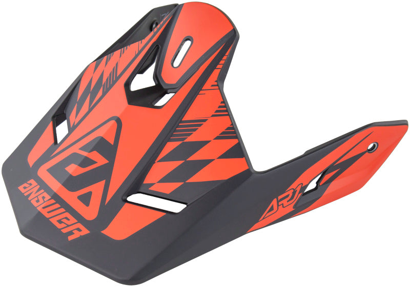 Answer 442934 AR1 Sweep Visor Black/Red Youth