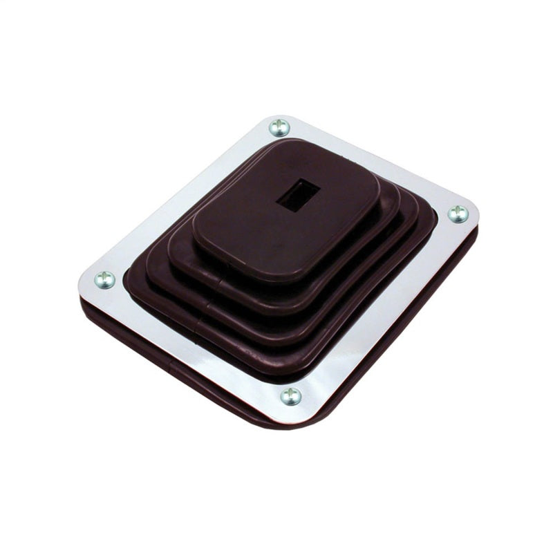 Spectre 6283 Shift Boot (Small) - Blk Rubber w/Chrome Plated Steel Installation Ring