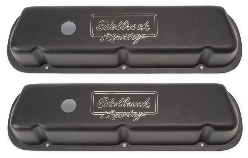 Edelbrock 41253 Valve Cover Victor Series fits Ford 289-302-351W CI V8 Low Black