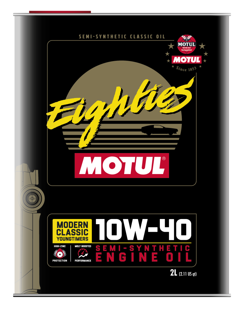 Motul 110619 10W40 Classic Eighties Oil - 10x2L