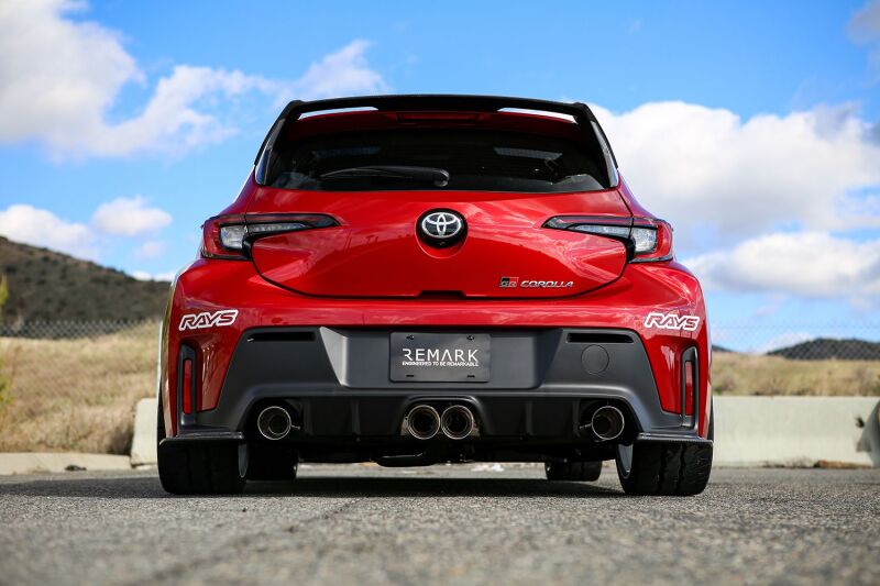 Remark RK-C2076T-05TC 24+ fits Toyota GR Corolla Dual Center Exit w/ Resonator Burnt Stainless Steel Catback Exhaust,