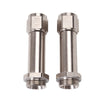 Russell 640751 Performance -8 AN Carb Inlet Fittings (2 pcs.) (Endura)