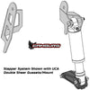 Camburg CAM-310172 05-23 fits Toyota Tacoma 2.5 Front Slapper Bump Stop Mount Kit w/ UCA Gussets Only