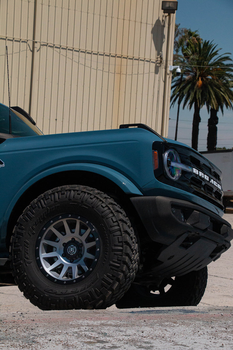 ICON 2017858357TT Compression 17x8.5 6x5.5 25mm Offset 5.75in BS 93.1mm Bore Titanium Wheel