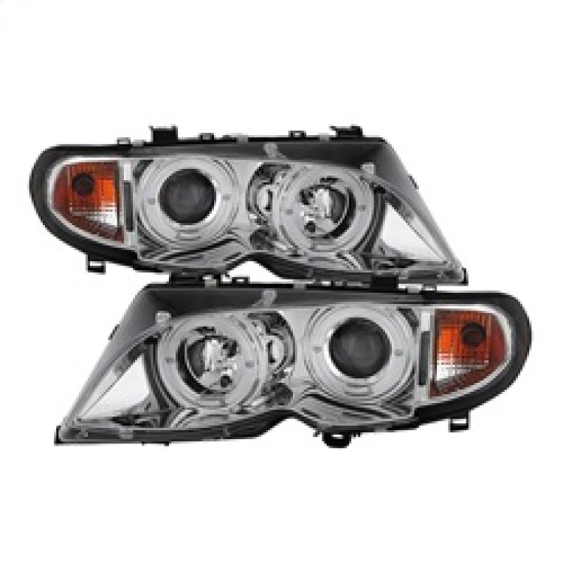 Spyder 5042408 fits BMW 02-05 E46 3-Series 4DR Projector Headlights 1PC LED Hal