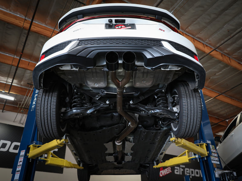 AFE 49-36620-B 2.5in 304SS Cat-Back Exhaust System 17-20 fits Honda Civic SI C