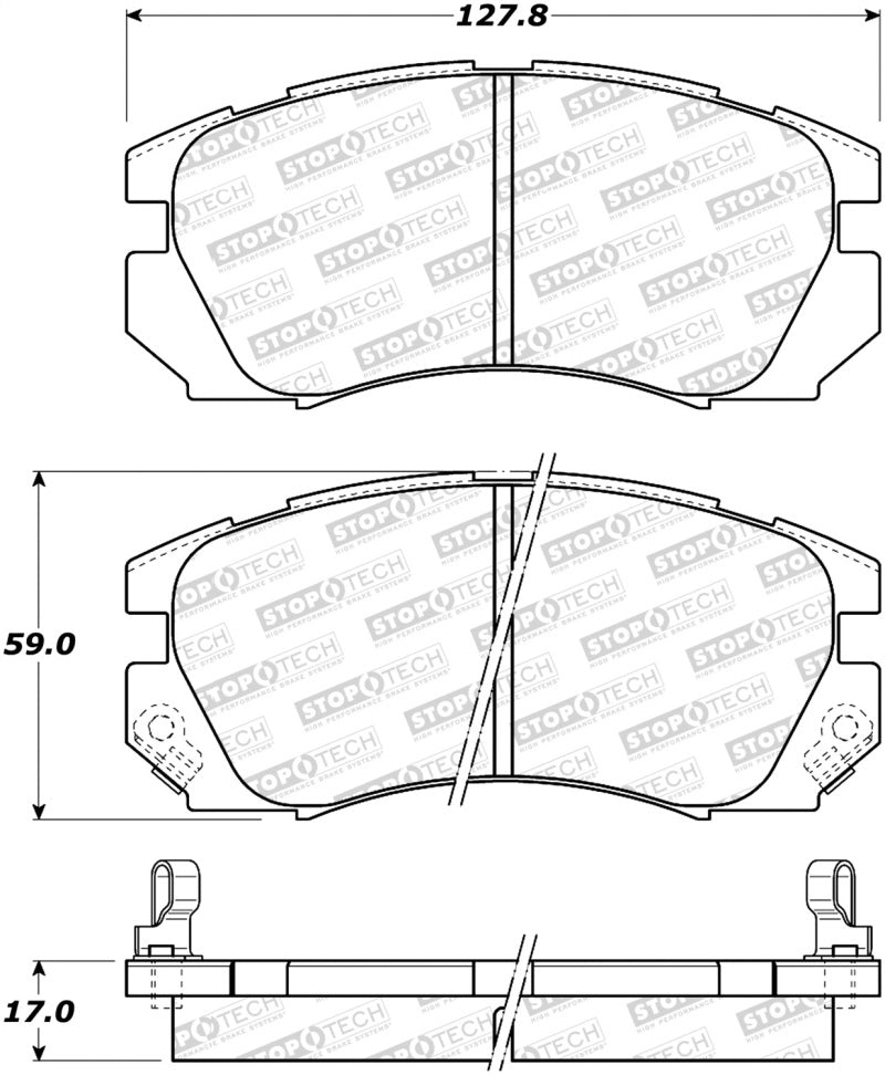Stoptech 308.0563 Street Brake Pads - Front