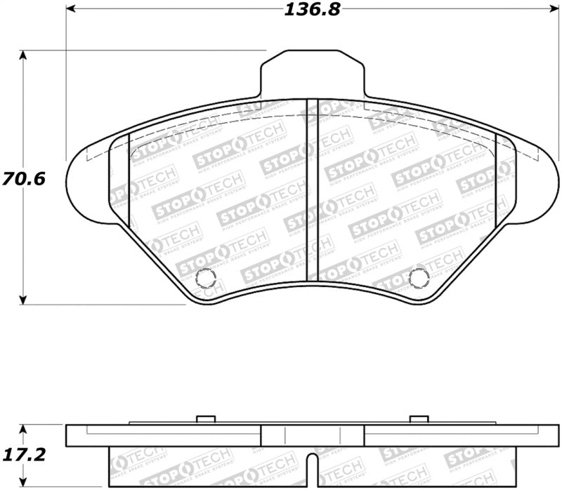 Stoptech 308.06 Street Brake Pads - Front