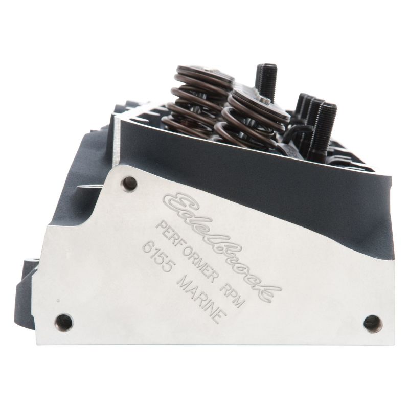 Edelbrock 61555 Cylinder Head BB Chevy Marine Performer RPM Rectangular Port Complete w/ Springs