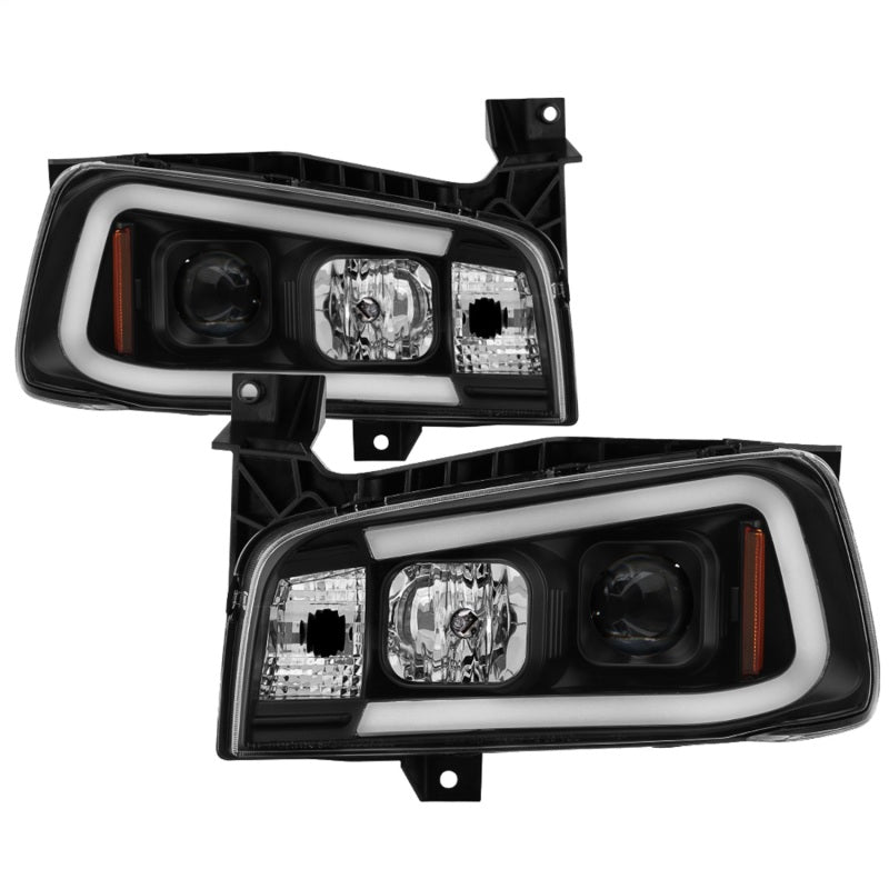 Spyder 5085245 fits Dodge 06-10 Charger Projector Headlights - LED Light Bar -