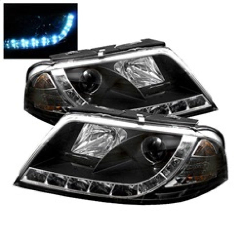 Spyder 5012302 fits Volkswagen 01-05 Passat Projector Headlights DRL Black High