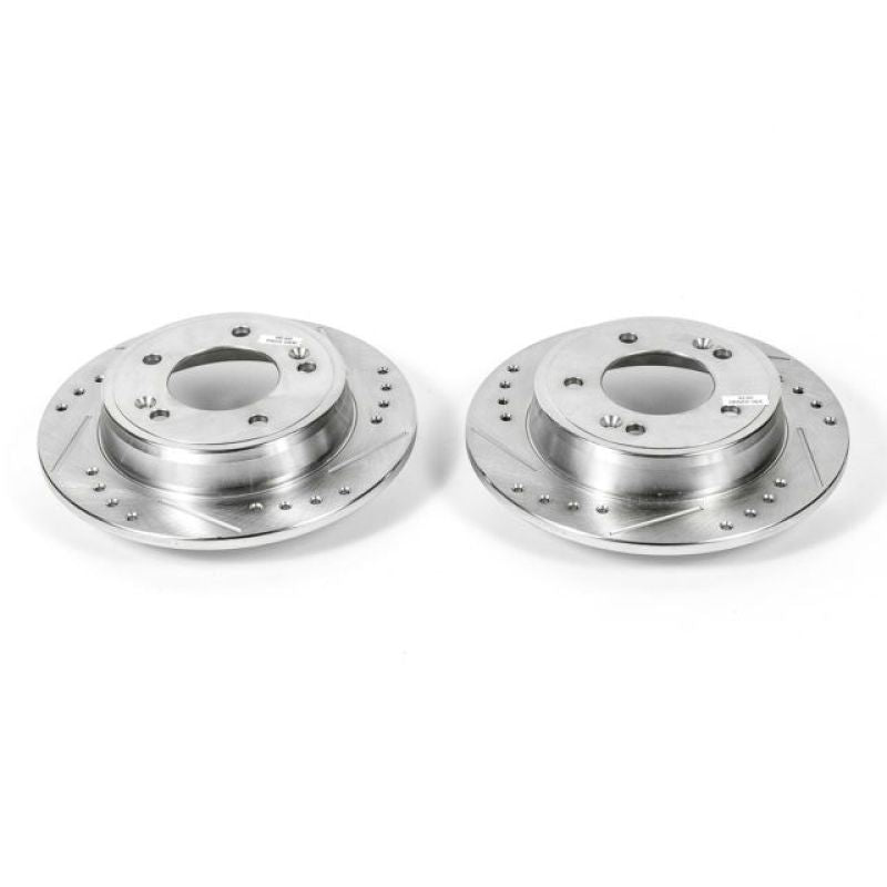 PowerStop fits Hyundai 11-19 Elantra Rear Evolution Drilled & Slotted Rotors -